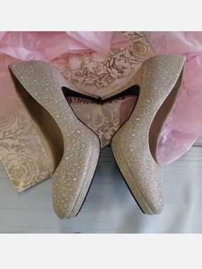 SILVER SLIPPER Mirage Rhinestone Sparkle Formal Stiletto High Heel Pumps Shoes